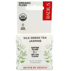 RADIUS ekologiško šilko tarpdančių siūlas, Green Tea Jasmine, 30 m