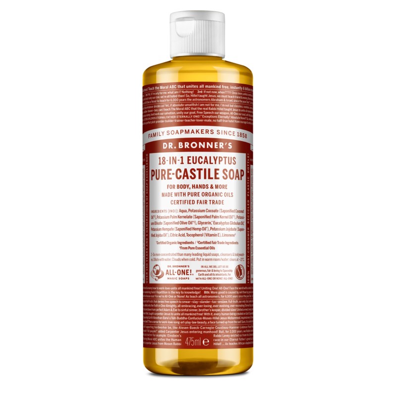 DR. BRONNER’S Eucaliptus ekologiškas skystas muilas, 475 ml