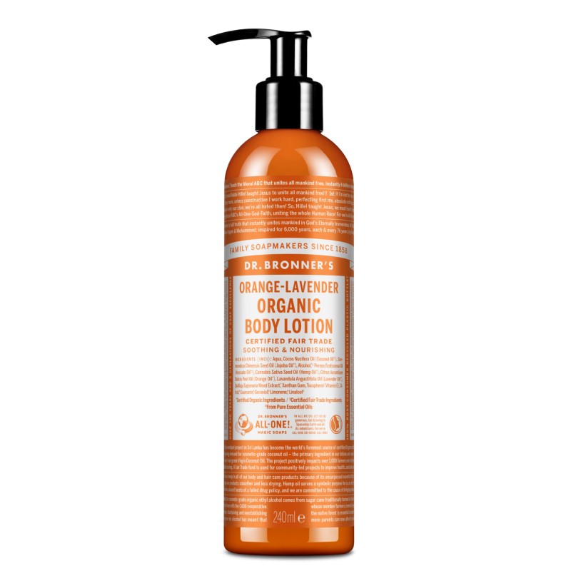 Ekologiškas losjonas Dr. Bronners Orange-Lavender, 240 ml