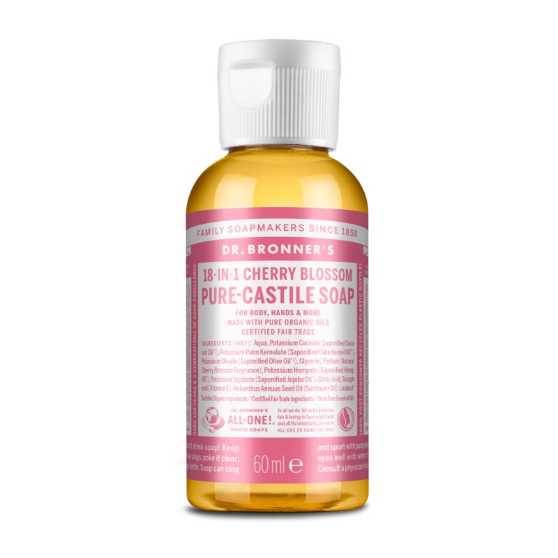 Dr. Bronner's skystas muilas 18-in-1 Cherry-Blossom, 60 ml